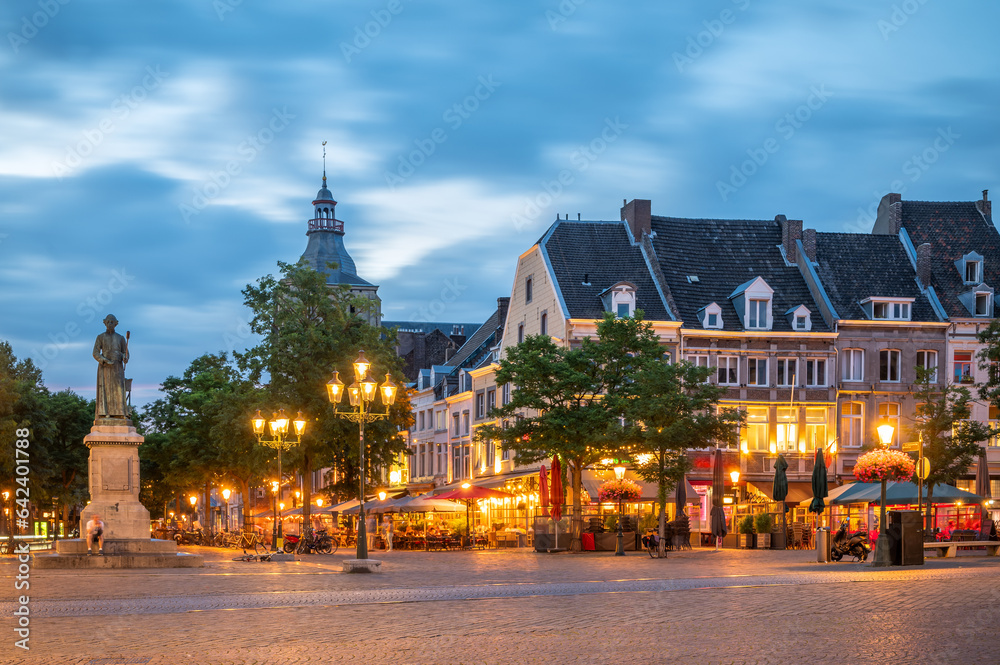 Cityscape of Maastricht with its Bars and Restaurants, Netherlands