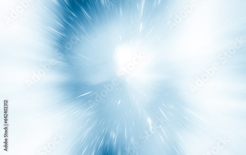 Digital graphic abstract background of particles exploding at the speed of light hitting light in beige-blue tones. For Wallpaper, Website, Games, Templates, Books, Merchandise, Seasons, Spas, Beauty