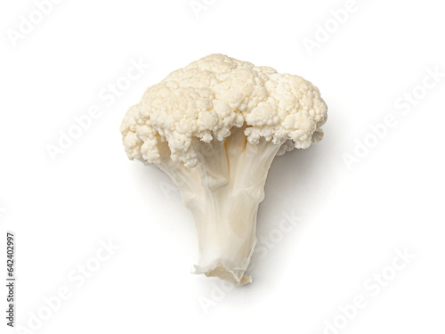 Fresh cauliflower on white