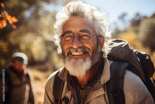 Mountain Hiking for Seniors Elevated Exploration ai generated art
