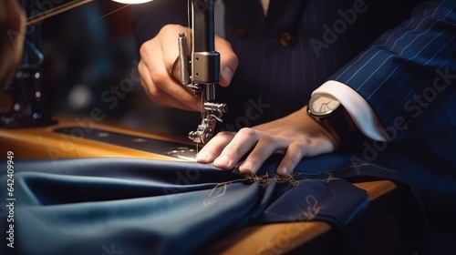 Taylor is sewing a suit. Generative AI © piai