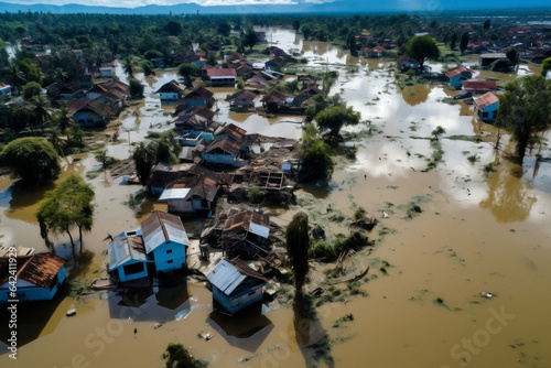 Asia disaster flood hurricane landscape river water typhoon palm nature travel disaster natural deluge