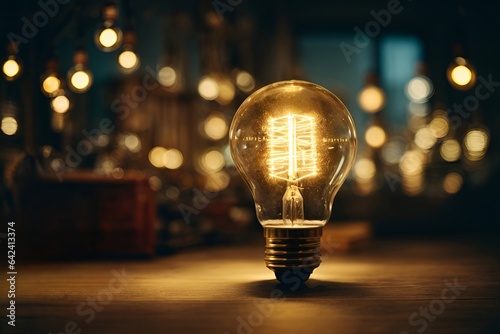 Bright idea and creative thinking photo