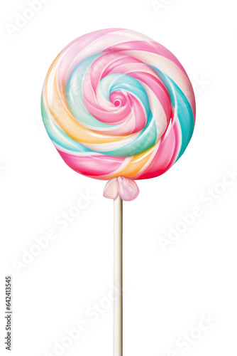 Wallpaper Mural perfectly detailed pastel lollipop photorealism, isolated on white background PNG Torontodigital.ca
