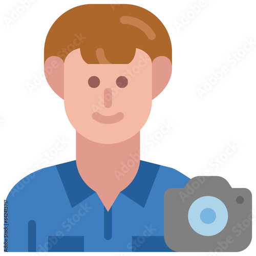 photographer flat icon