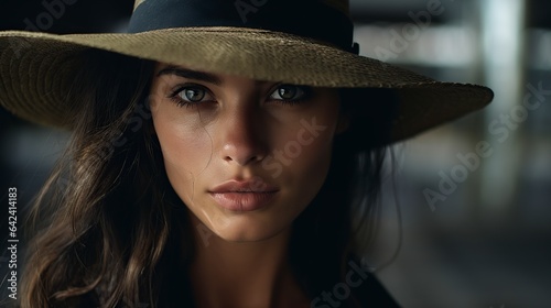 beautiful person with a hat