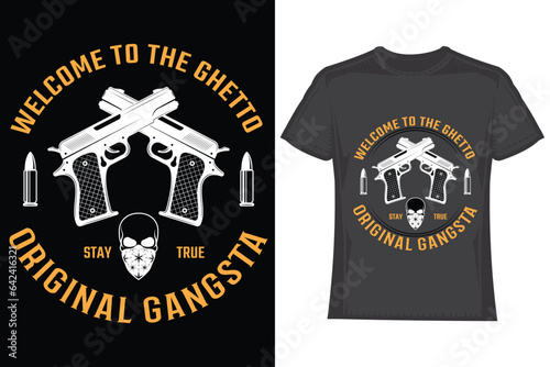 gangsta vector t-shirt design, war t-shirt design