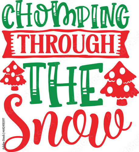 Chomping through the snow
