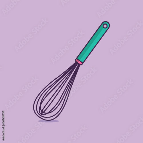 Manual egg whisker Isolated Vector photo