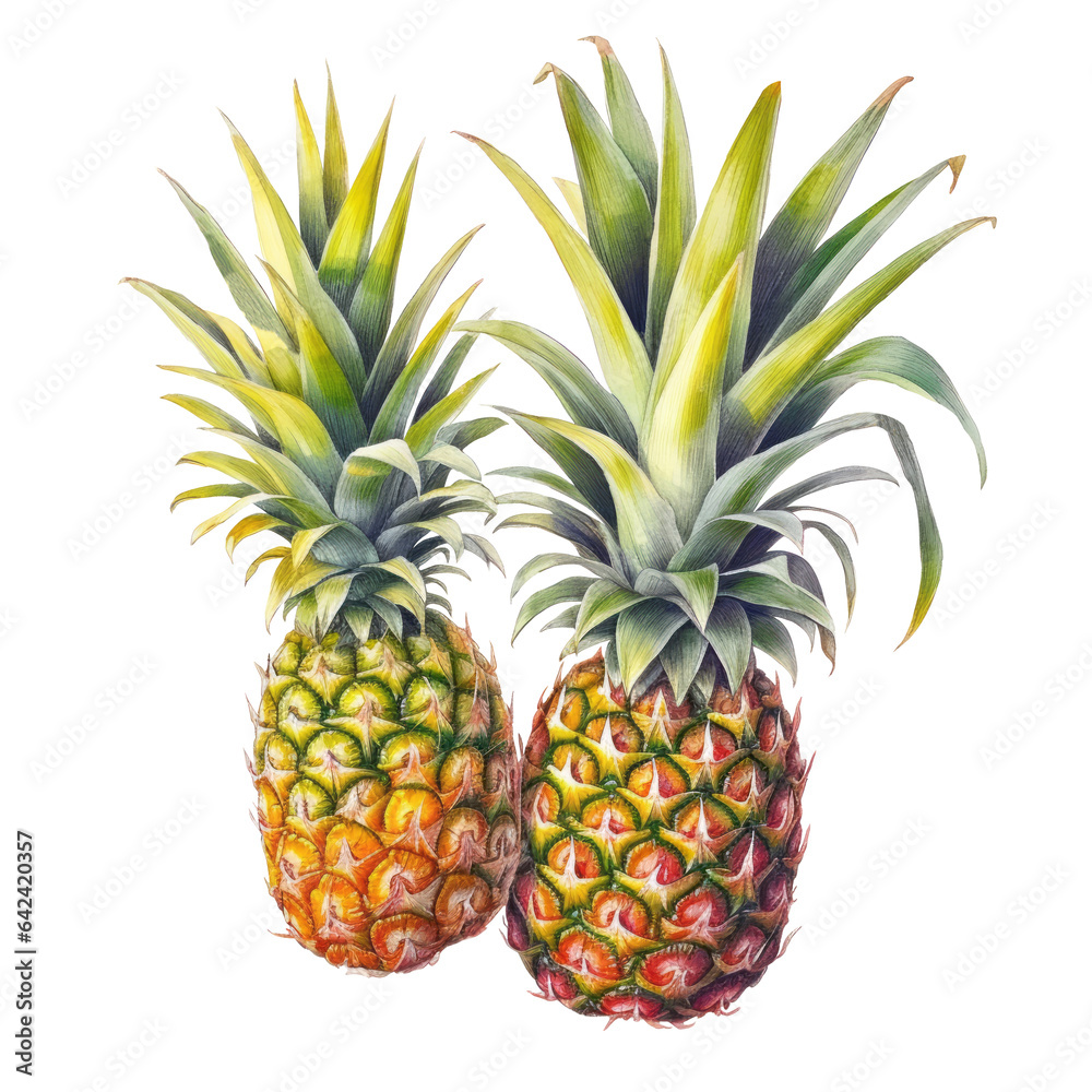 Pineapple PNG. Botanical illustration ripe pineapple, PNG. Generative AI
Pineapple PNG. Botanical illustration ripe pineapple, PNG. Generative AI