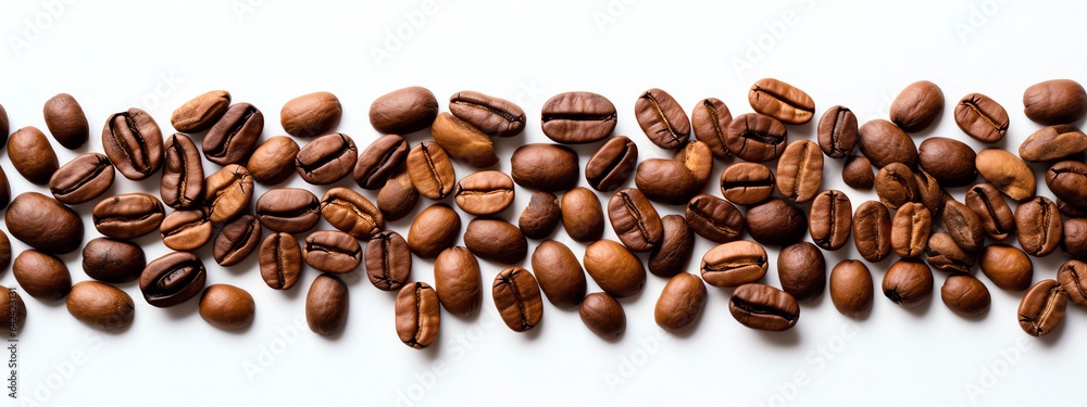 Coffee beans on white background Coffee beans on white background