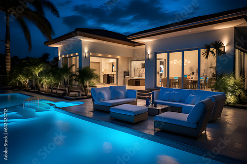 modern homes luxury exterior lanai homes ai generative