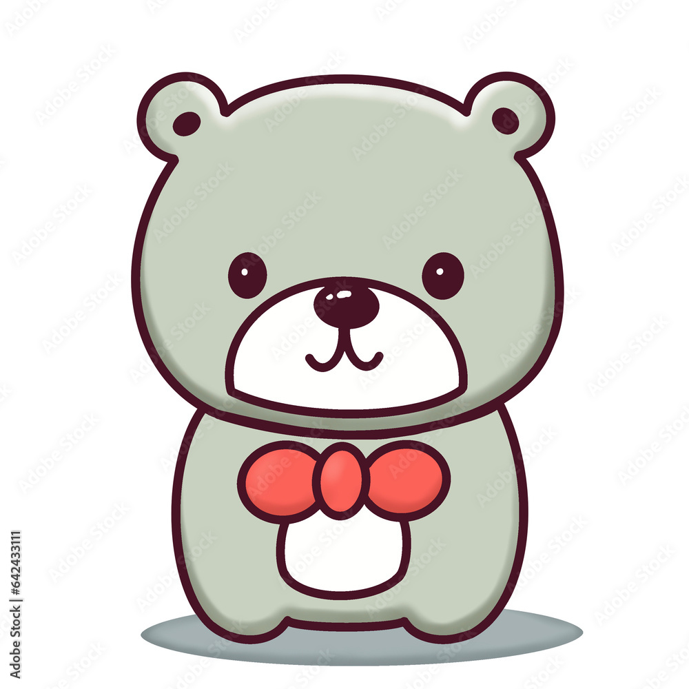 Fototapeta premium teddy bear with bow tie