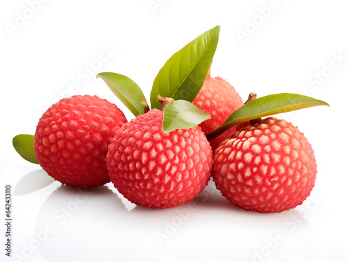 Lychees are rich in nutrients, vitamins and minerals, preventing fat clogging in the arteries and
 having niacin to help convert sugar and fat into energy. Generative AI. Illustration.
