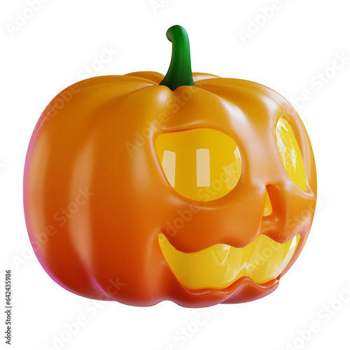 3d illustration of Halloweens pumpkin