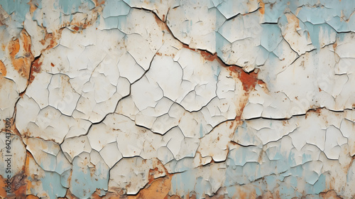 Cracked and weathered paint texture with a distressed look