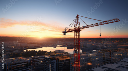 The picture of tower crane