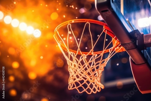 Close-up photo of basketball hoop