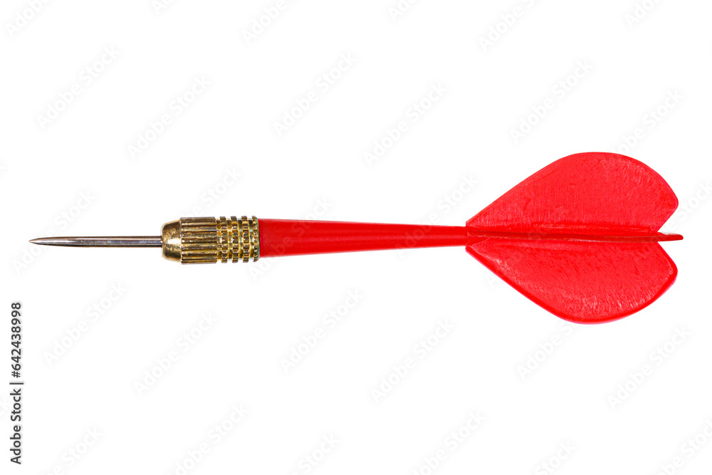 Red dart Isolated on white background Red dart Isolated on white background