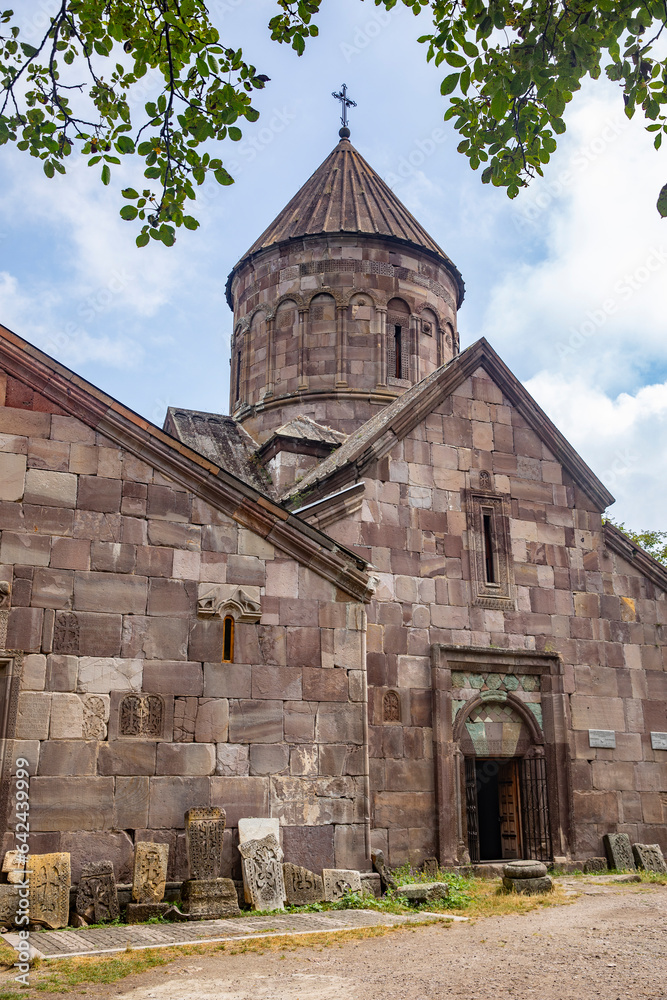 Fototapeta premium the temple of the ancient city of the old church in the center of the village