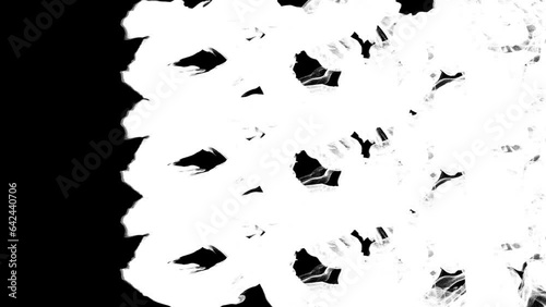 Red paint transition isolated with an alpha channel
