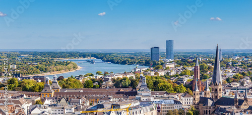 aerial of Bonn, the former capital of Germany