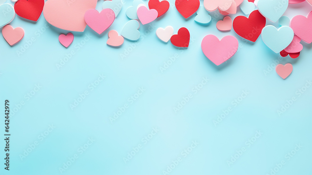 Valentines Day background colorful decoration design