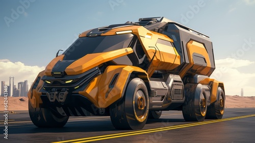 All-Terrain Marvel: A Futuristic Buggy in the Desert © Yaroslav Herhalo