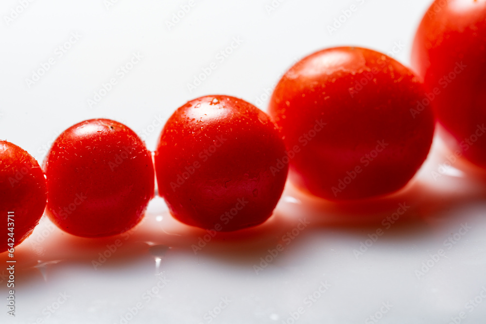 fresh red tomato on white background fresh red tomato on white background