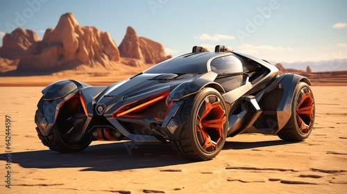 Luxe Desert Voyage Guided by a Futuristic Off-Road Auto