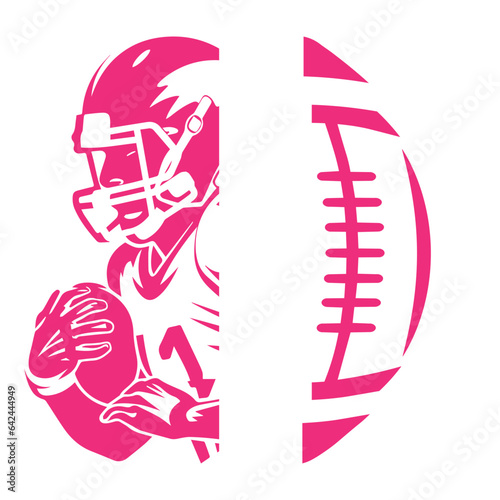 tackle breast cancer, cancer fight svg, football sport cancer svg png, wear pink svg, Cancer awareness Svg, cancer svg png, support squad
