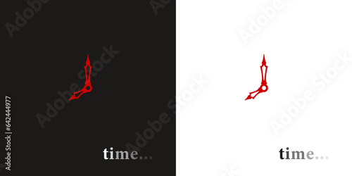 Time waits for no one. Clock image. No Time. Time is running out. Clockwise representation