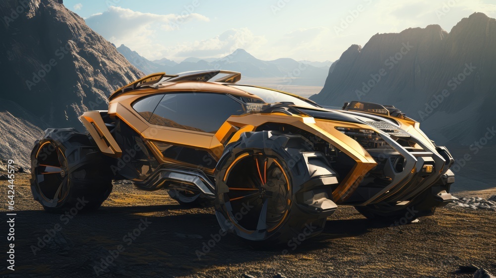Desert Nomads in Style: Futuristic Off-Road Cars Adventuring Freely