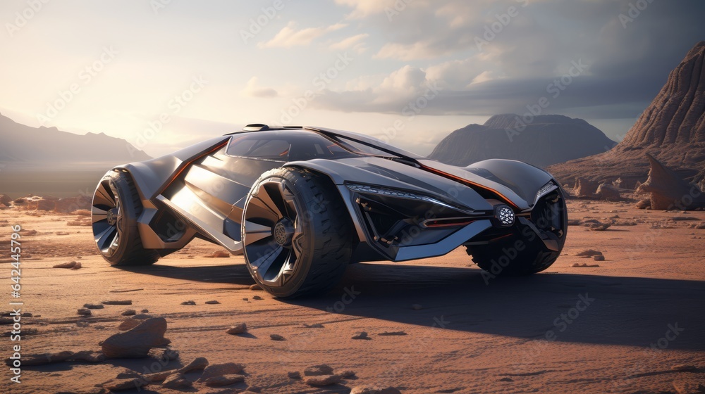 Precision Off-Roading Triumphs: Futuristic 4x4 Cars in the Desert