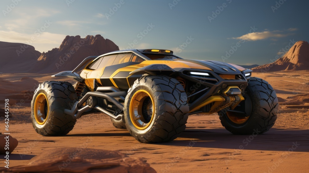 Desert Rendezvous in Style: Hi-Tech 4x4 Luxury Cars Adventuring Freely