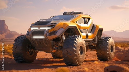 Futuristic Desert Adventure: Precision Off-Roading Triumph © Yaroslav Herhalo