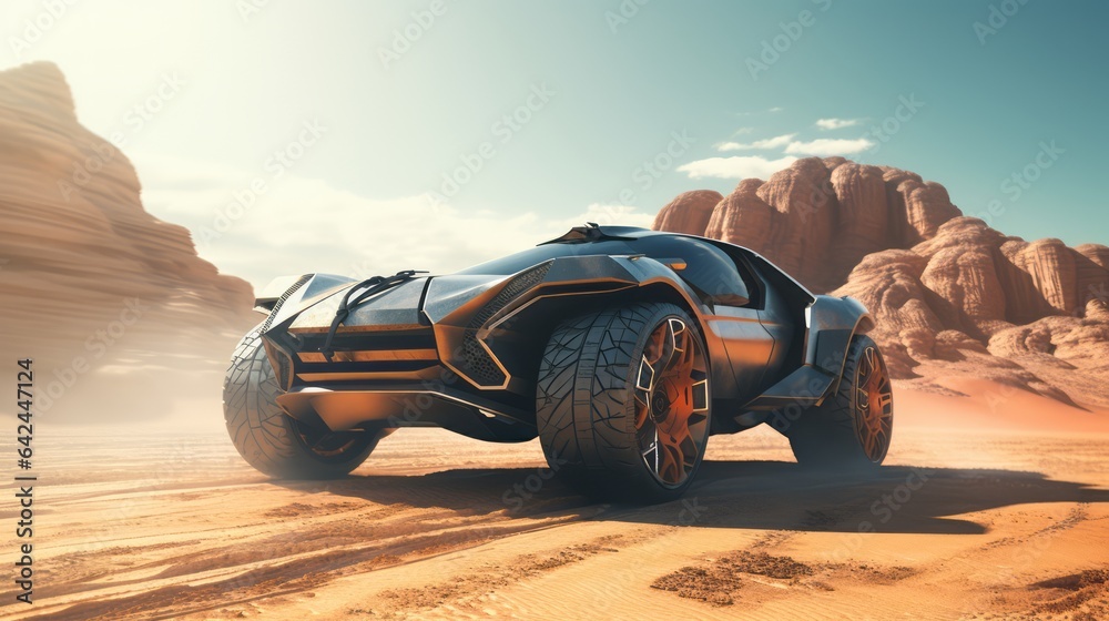 Futuristic Off-Roading Excellence in Desert Challenges