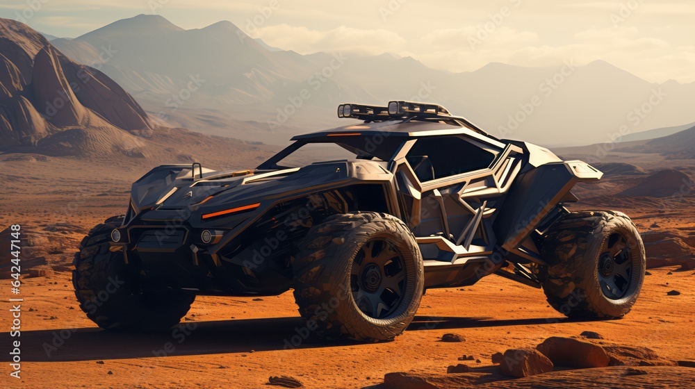 Futuristic Buggy Unleashes Desert Challenges