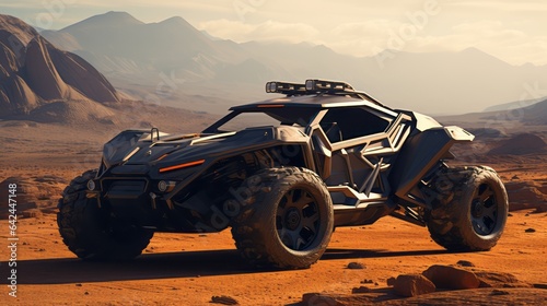 Futuristic Buggy Unleashes Desert Challenges © Yaroslav Herhalo