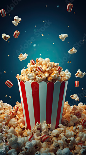 a theater poster showing popcorn and snacks