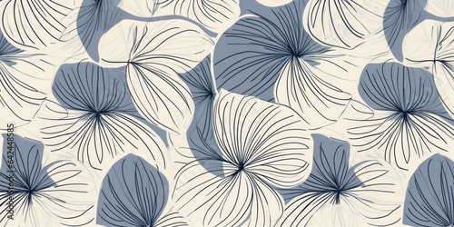 Beautiful abstract beige blue off-white simple doodle cartoon floral design background. beautiful Generative AI AIG32