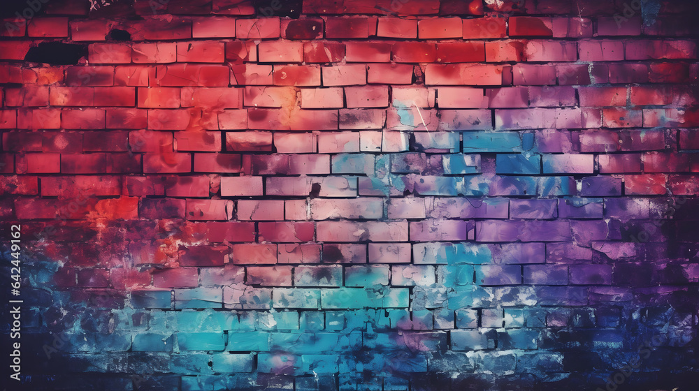 Fototapeta premium Multicolor old brick wall