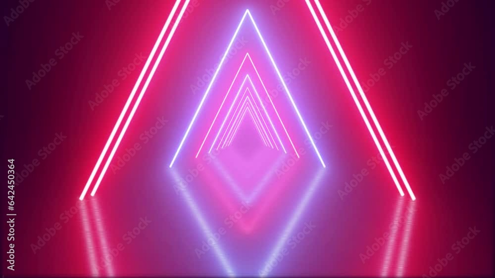Neon Triangular Esoterica: A 3D Render Journey Neon Triangular Esoterica: A 3D Render Journey