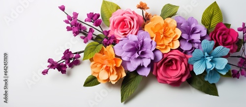 Cloth flowers with vibrant colors © HN Works