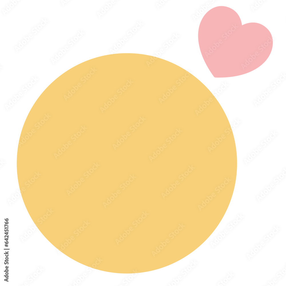 Yellow and Bubble Illustration