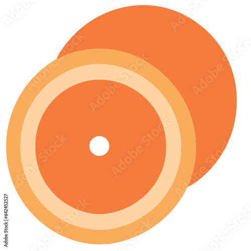Orange Slice Eye Vector Illustration