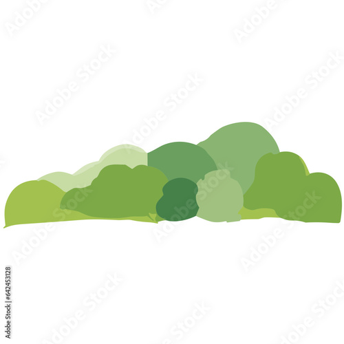 Green tree isolated on white background  with leaves and branches  representing nature and growth