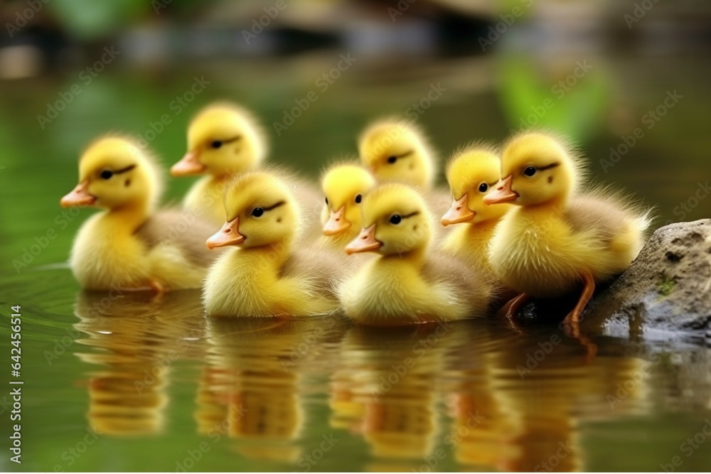 Ducks in the water Ducks in the water