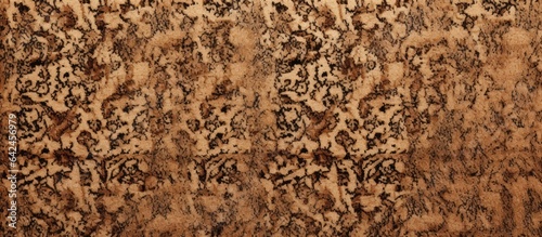 Brown patterned carpet