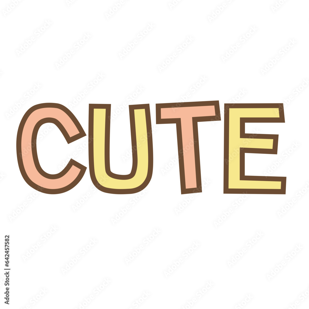 CUTE word For online photo editing decoration CUTE word For online photo editing decoration